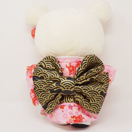 2015 Medium Korilakkuma in Pink Kimono Plush - Kimono Rilakkuma