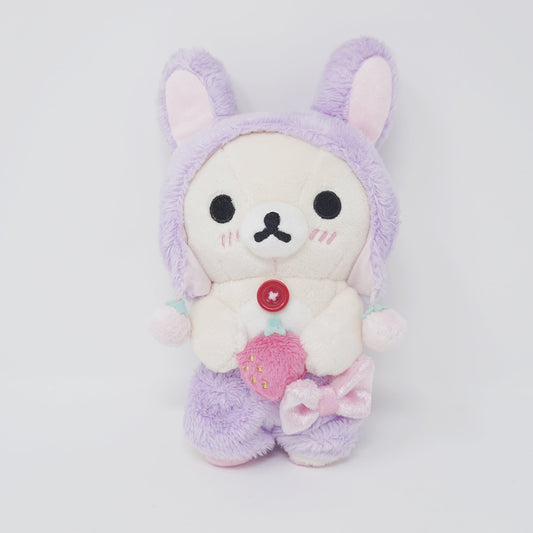 2015 Korilakkuma Purple Strawberry Bunny Plush - Everyone is a Strawberry - Rilakkuma Store Limited - San-X